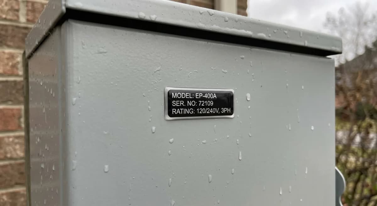 All-weather 3D dome sticker on outdoor gear enduring sun and rain