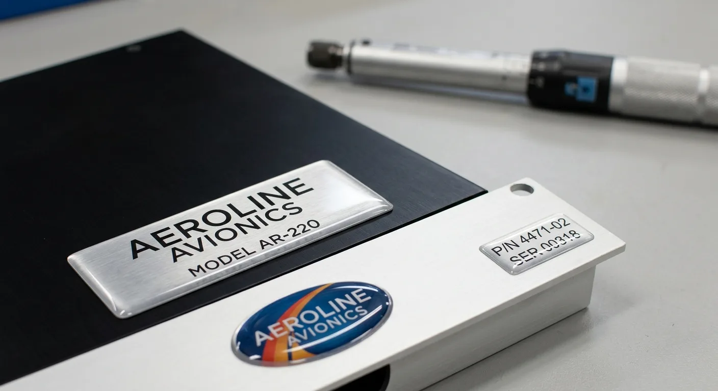 Aerospace dome labels