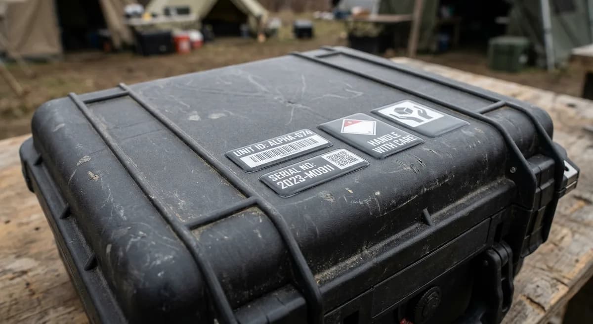 Aerospace and defense dome label application 2