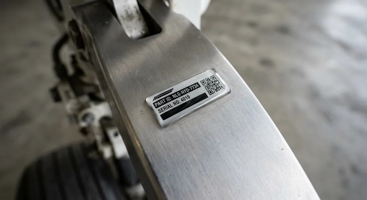 Aerospace and defense dome label application 3