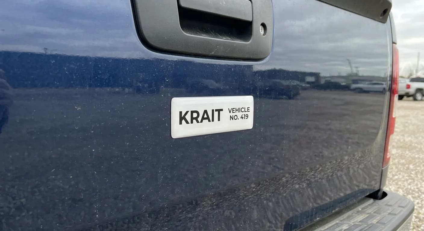 Automotive dome label application 4