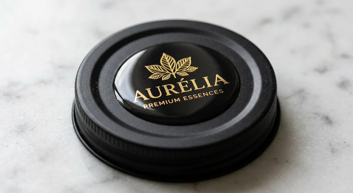 Cannabis CBD dome label application 1