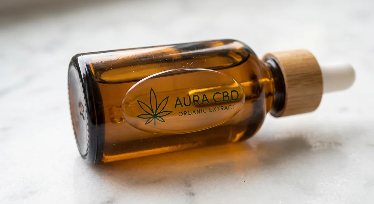 Cannabis CBD dome label application 3