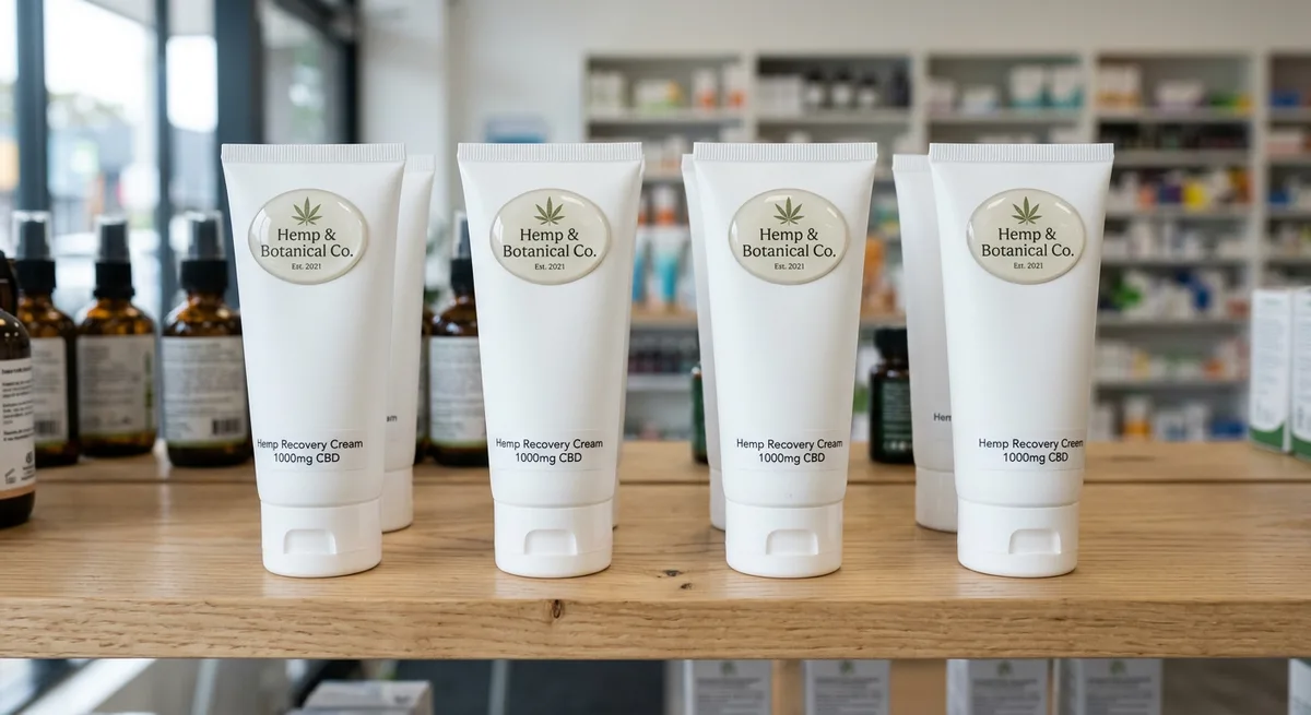 Cannabis CBD dome label application 5