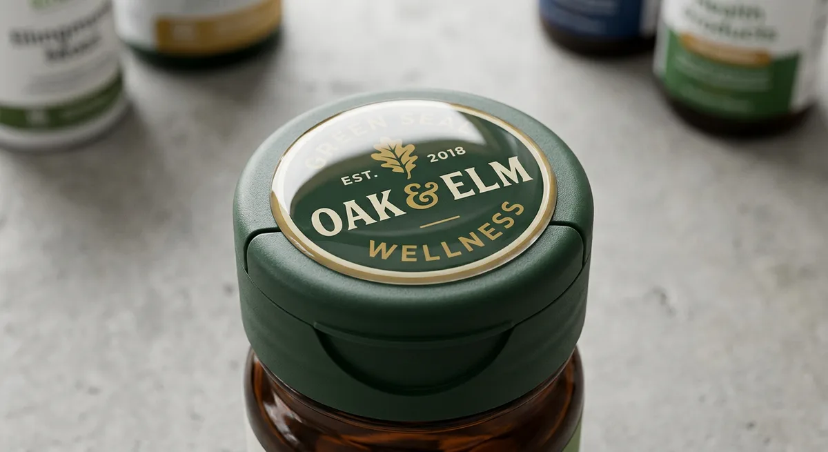 Cannabis CBD dome label application 7