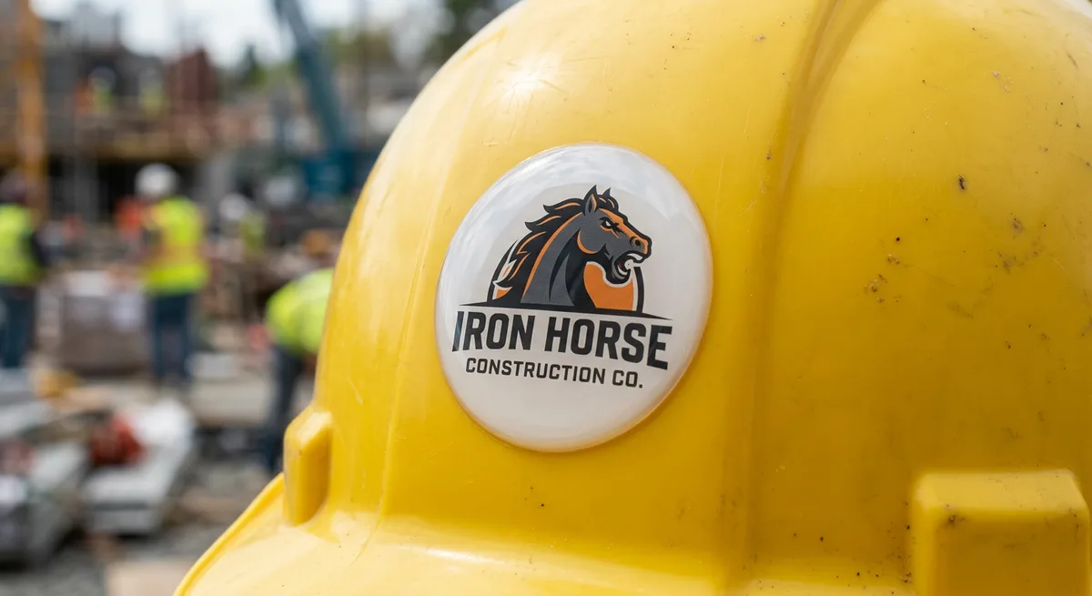 Construction dome label application 2