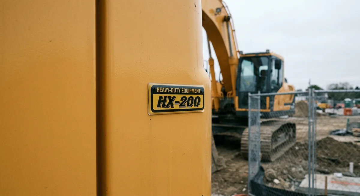 Construction dome label application 3