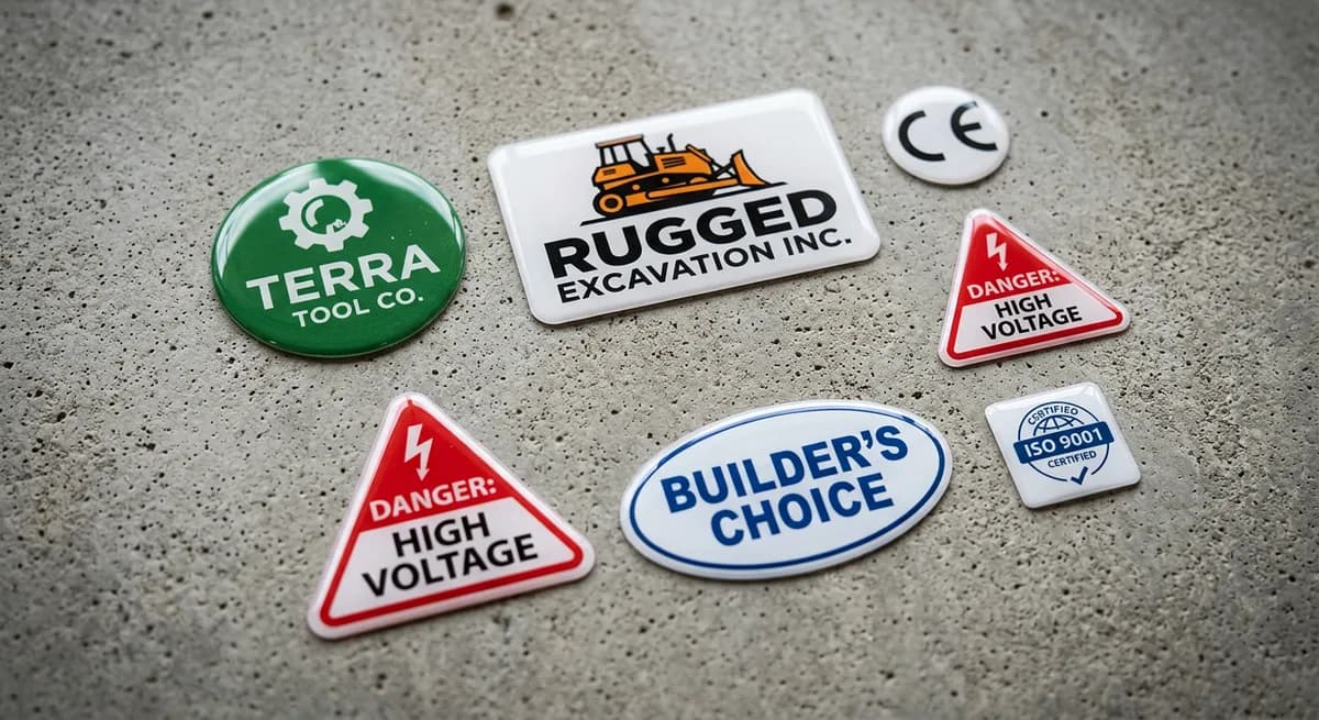 Construction dome label application 6