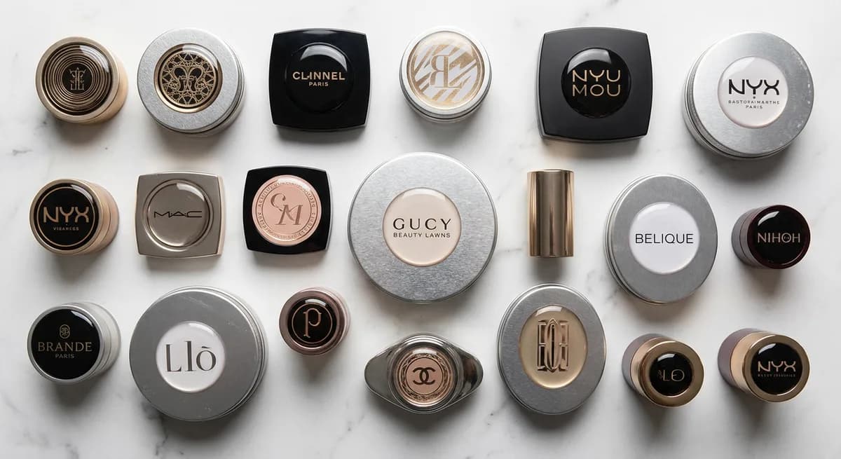 Cosmetics and beauty dome label application 8
