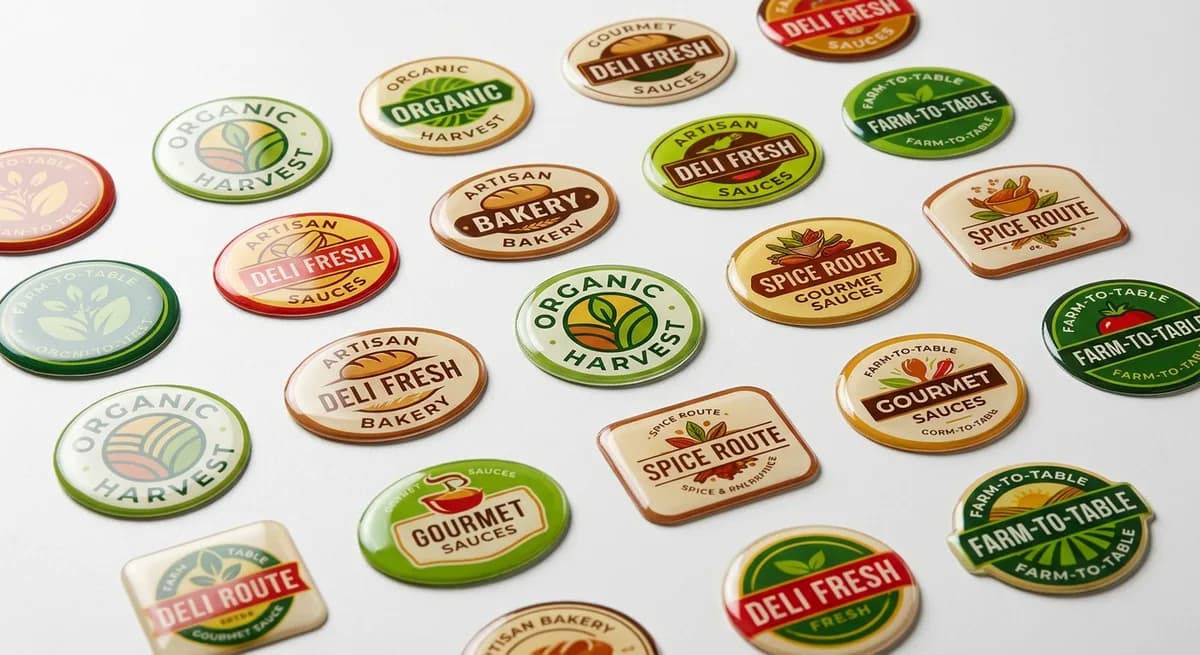 Food and beverage dome label application 10