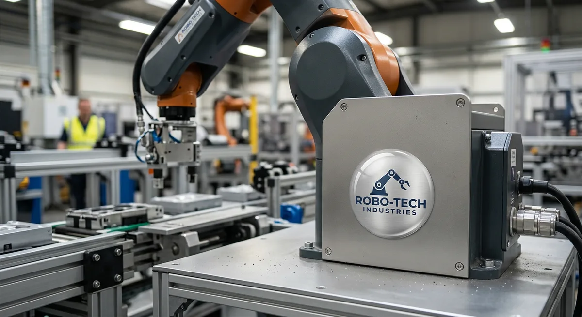Industrial dome label application 6