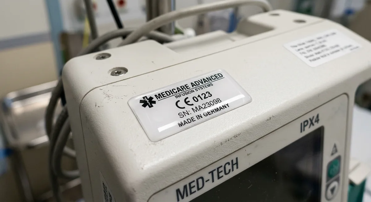 Medical dome labels