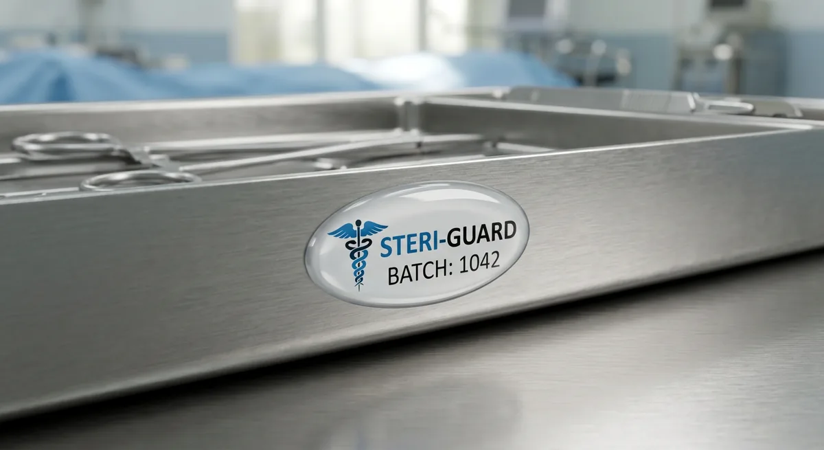 Medical dome label application 2