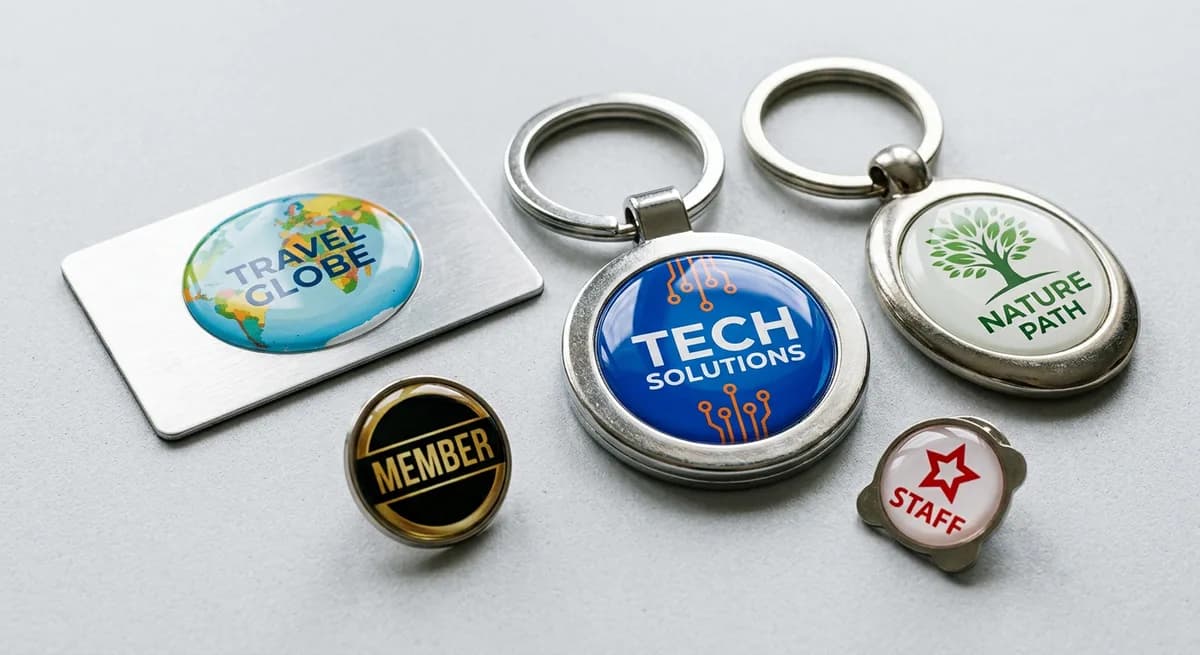 Promotional dome labels