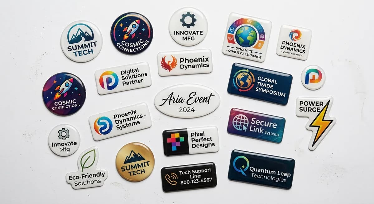 Promotional dome label application 7